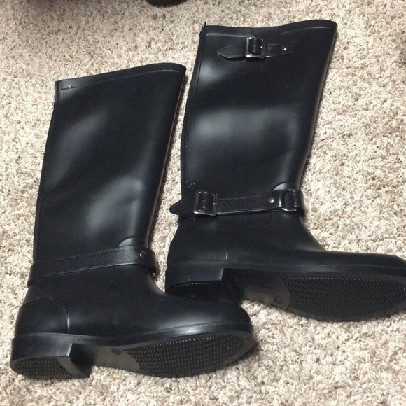 Brand new black rain boats. With in soles & towel - Picture 3 of 6